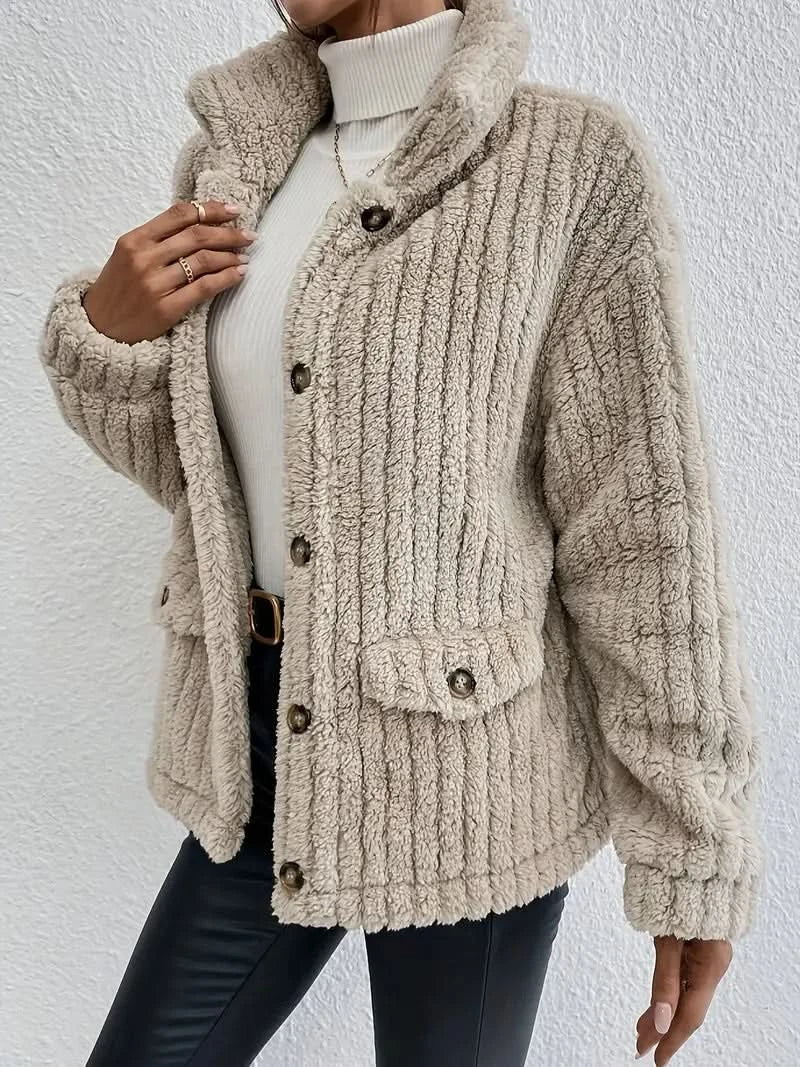Eleganter, gemütlicher, locker sitzender Strick-Cardigan für Damen