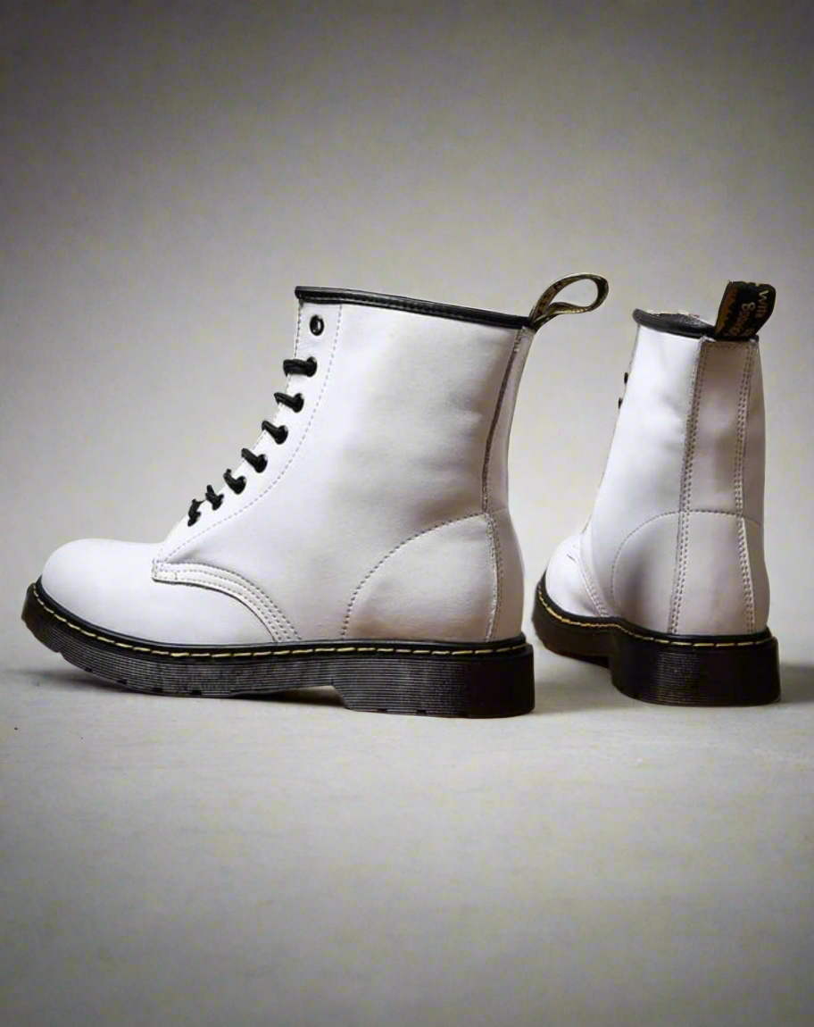 Trendy, langlebige, hohe Leder-Winterstiefel für Damen