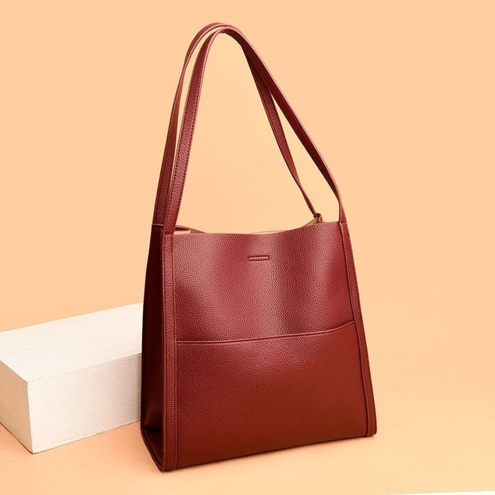 Klassische, elegante, vielseitige Ledertasche, für Damen