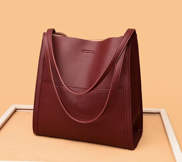 Klassische, elegante, vielseitige Ledertasche, für Damen