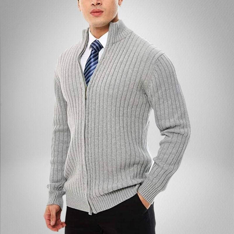 Strickjacke mit Reißverschluss für Herren