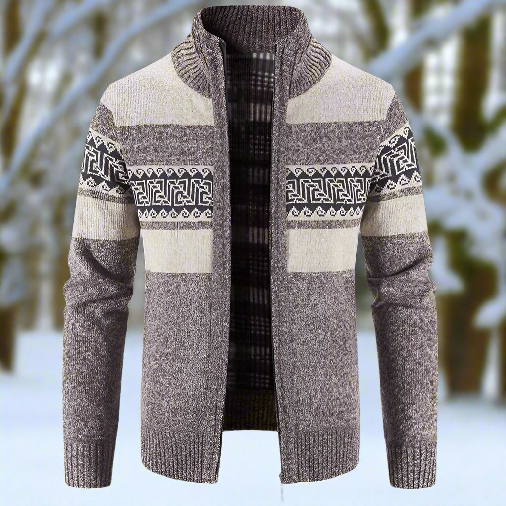 Cozy Winter Knit Cardigan – Warm, Stilvoll, Vielseitig für Herren