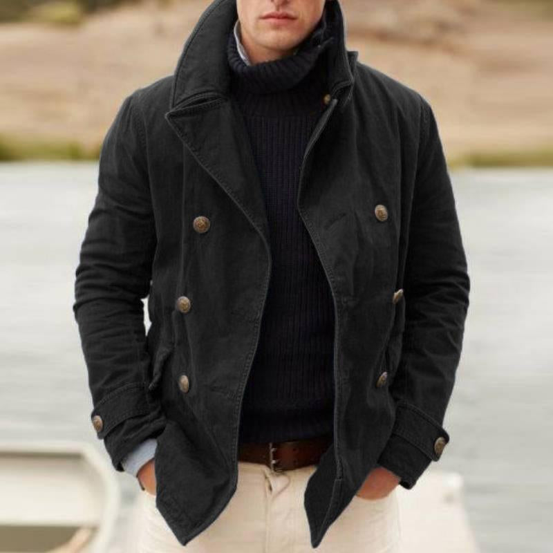 Cordjacke mit Stehkragen für Herren