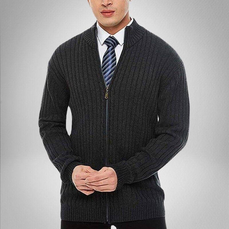 Strickjacke mit Reißverschluss für Herren