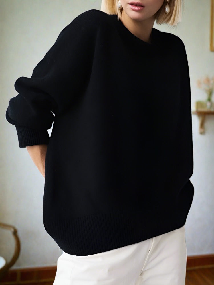 übergroßer Baumwollpullover für Damen