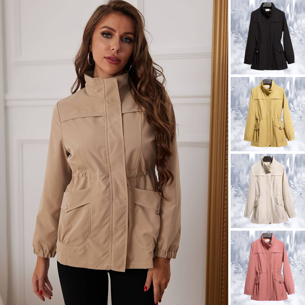 Minimalistische, Vielseitige, Utility-Jacke für Damen