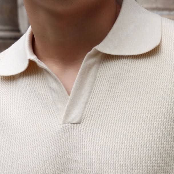 Zeitlos, komfortabel, vielseitig: DaVinci Classic Waffle Knit Polo für Herren