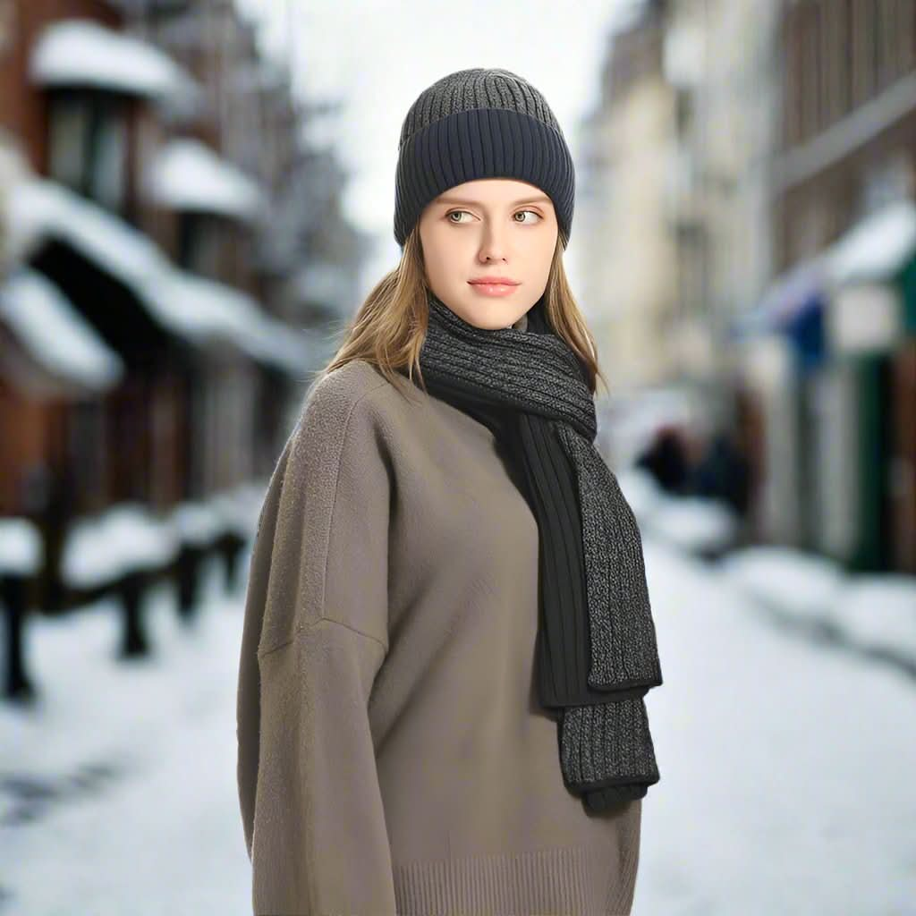 Luxuriös, übergroß, stilvoll: Winter Strickset für Damen und Herren