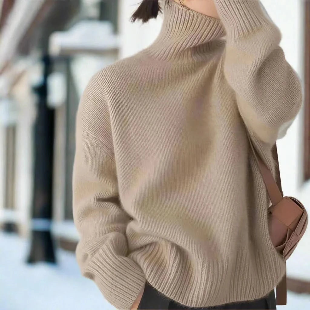 Luxuriös Gemütlich Zeitlos Rollkragenpullover für Damen