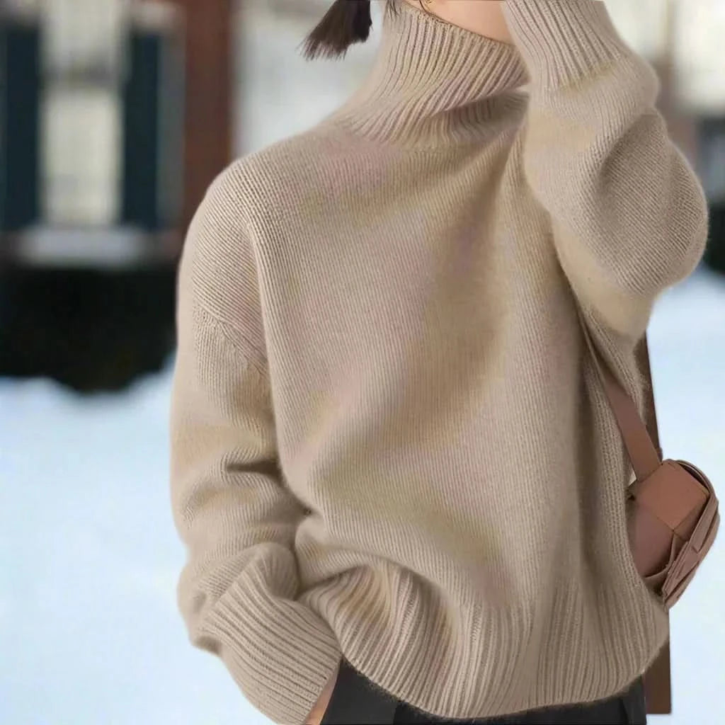 Luxuriös Gemütlich Zeitlos Rollkragenpullover für Damen