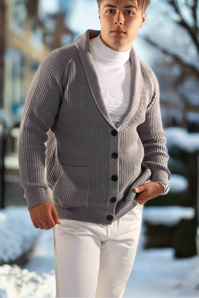 Vielseitig Elegant Komfortabel Cardigan für Herren