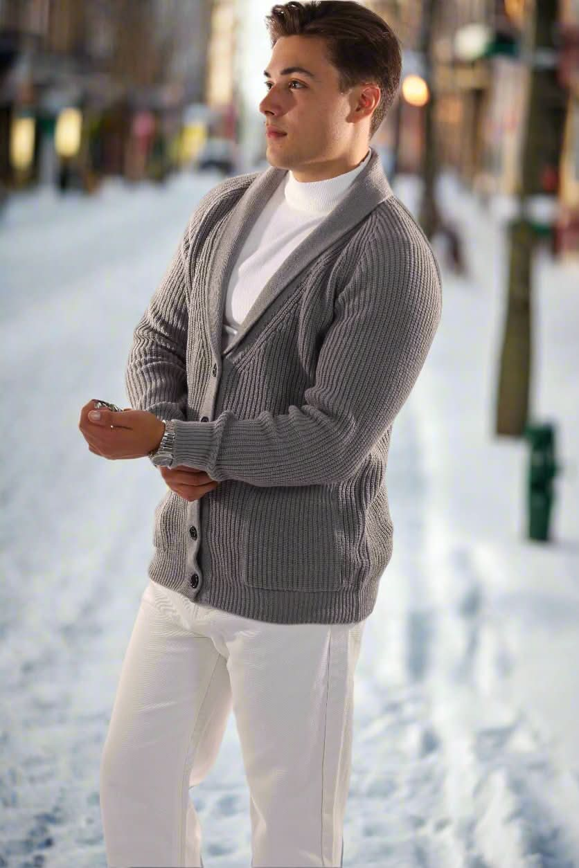 Vielseitig Elegant Komfortabel Cardigan für Herren