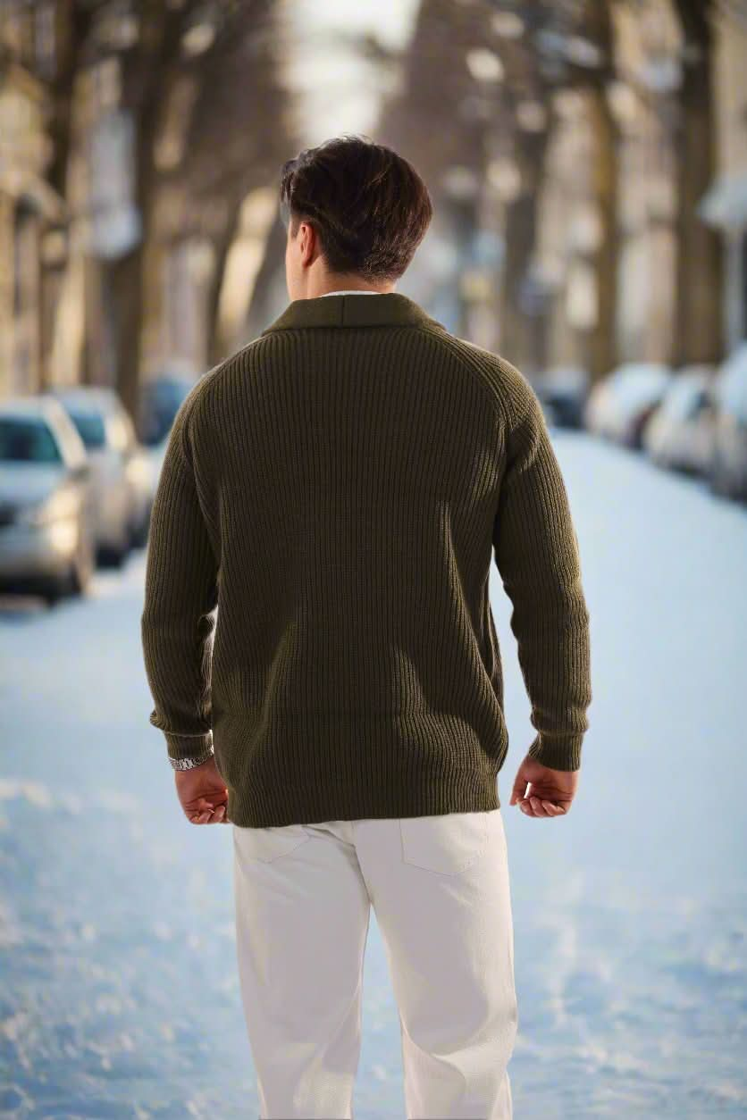 Vielseitig Elegant Komfortabel Cardigan für Herren