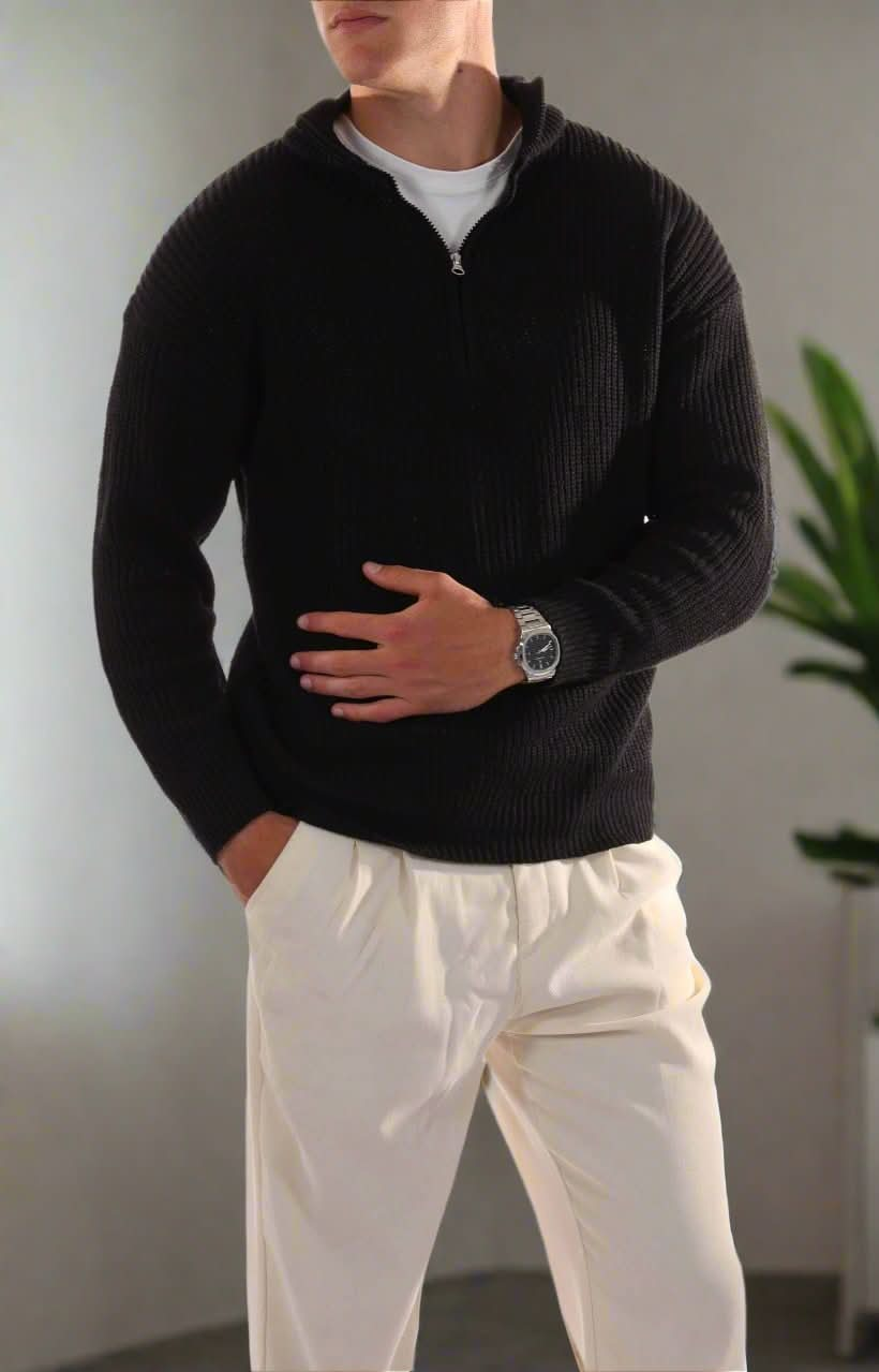 Zeitlos, elegant, bequem Zip Sweater für Herren