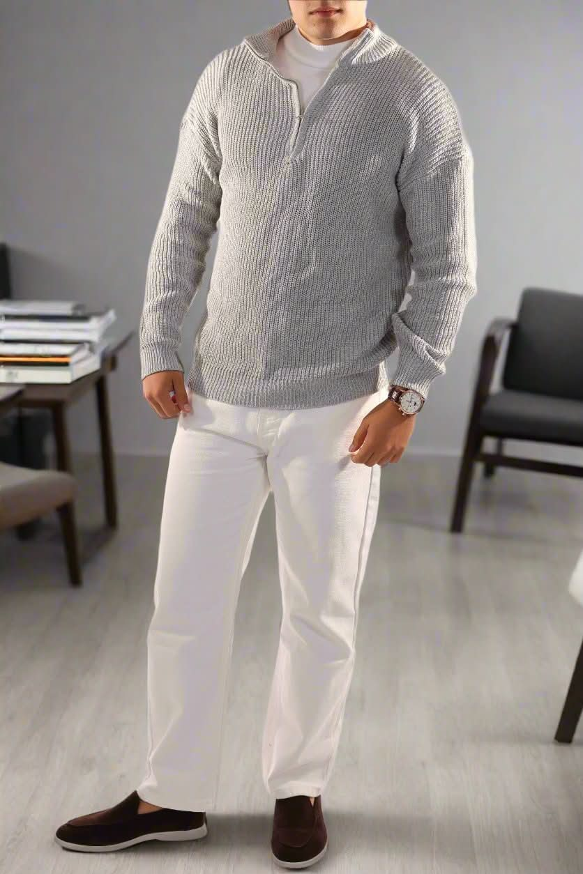 Zeitlos, elegant, bequem Zip Sweater für Herren