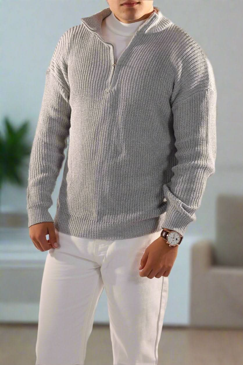 Zeitlos, elegant, bequem Zip Sweater für Herren