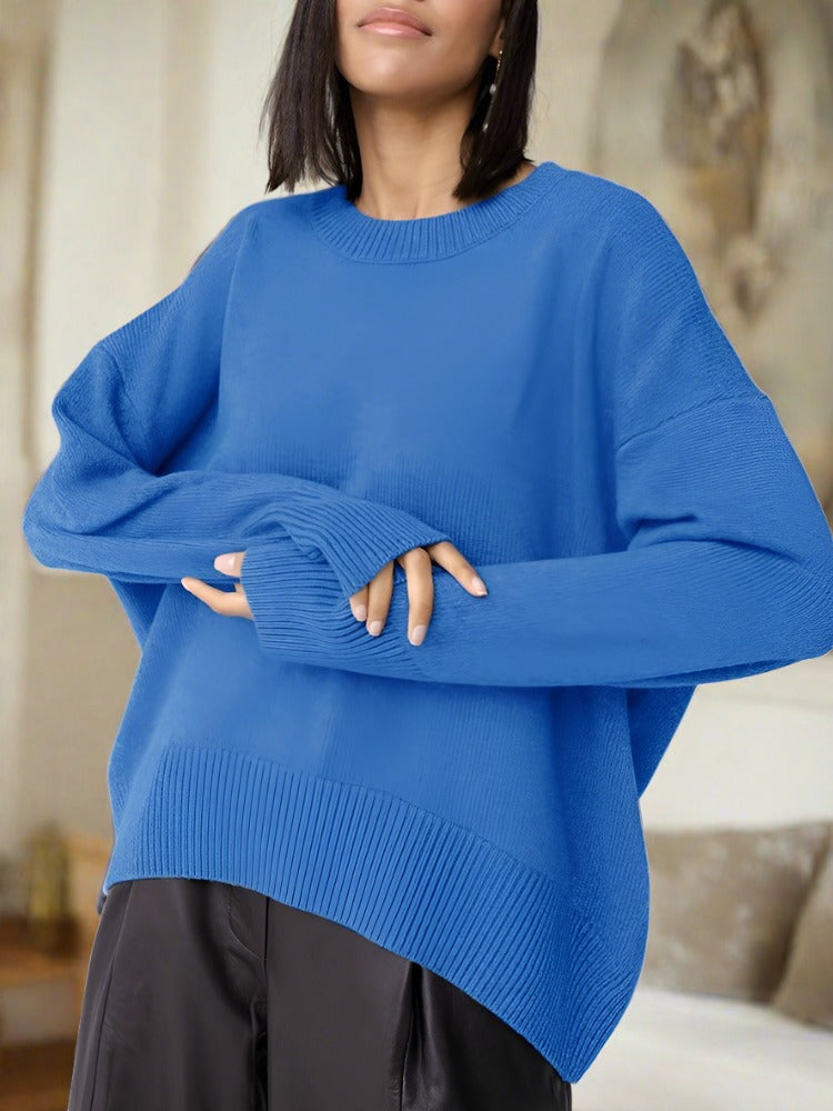 übergroßer Baumwollpullover für Damen