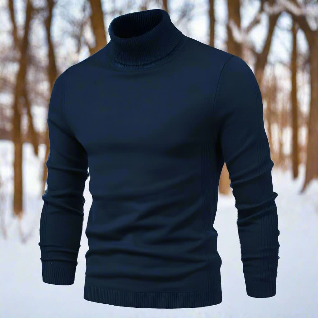 Kuschelig Elegant Vielseitig Rollkragenpullover für Herren