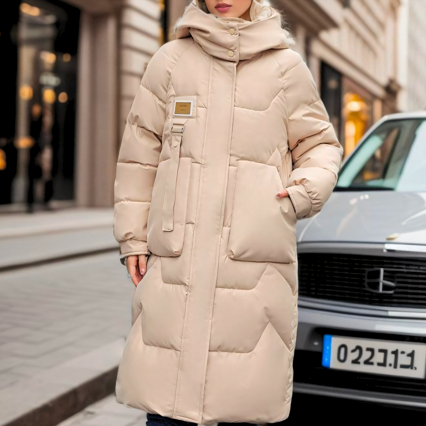 Zeitlose, bequeme, leichte Pufferjacke für Damen