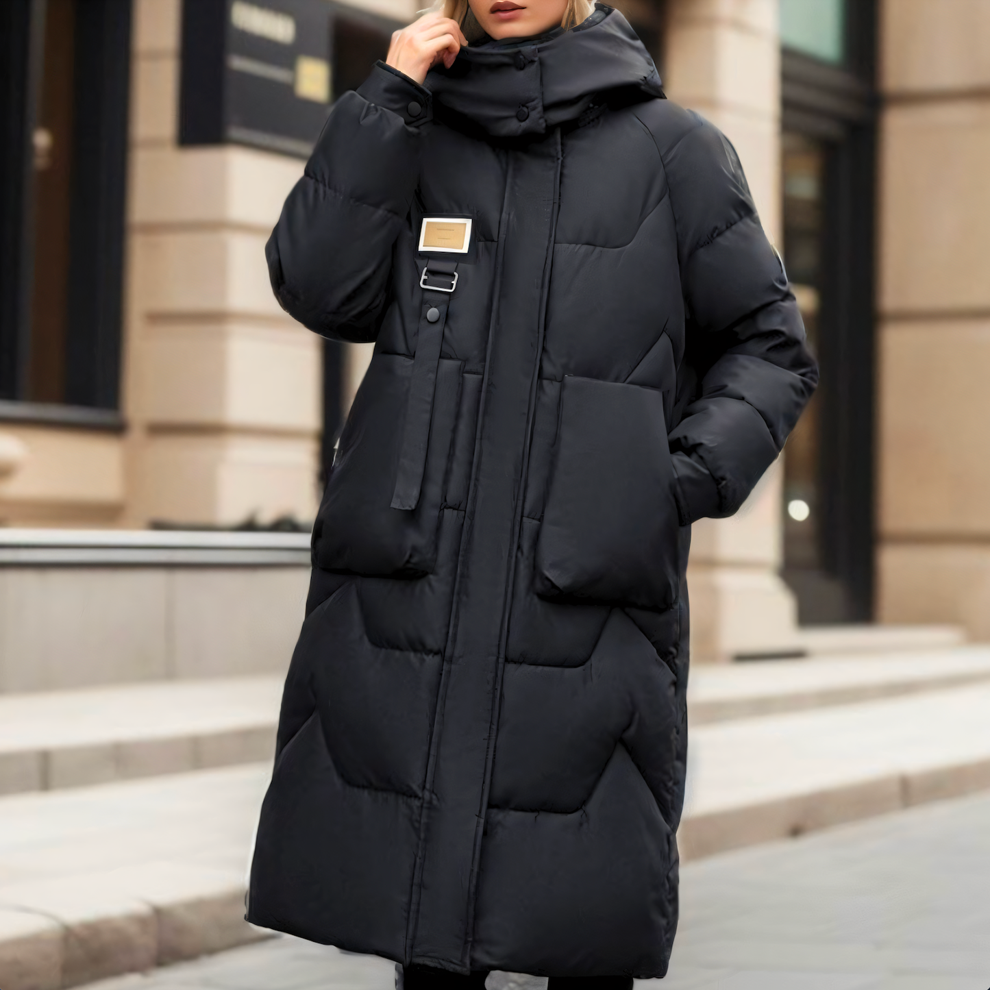 Zeitlose, bequeme, leichte Pufferjacke für Damen