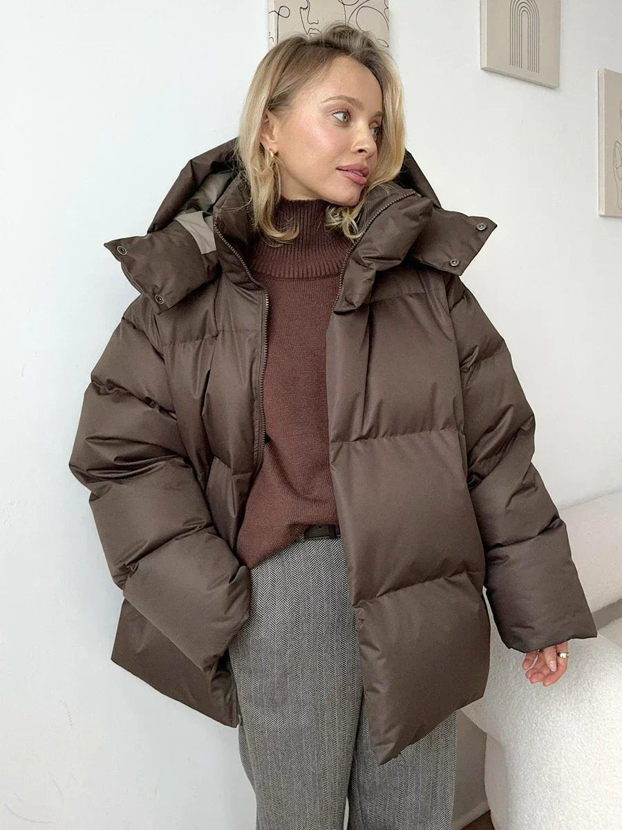 Luxus, isolierend, schicke Steppjacke für Damen