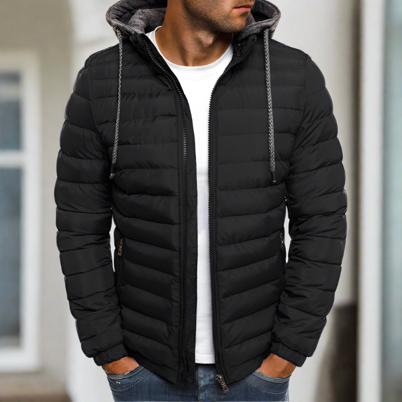 Pufferjacke mit Kapuze für Herren