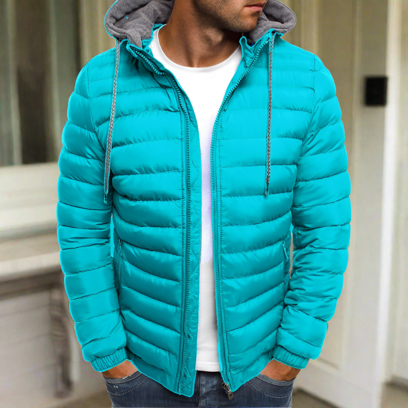 Pufferjacke mit Kapuze für Herren