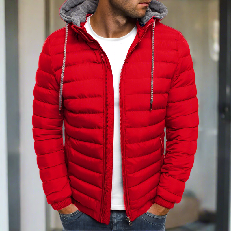 Pufferjacke mit Kapuze für Herren