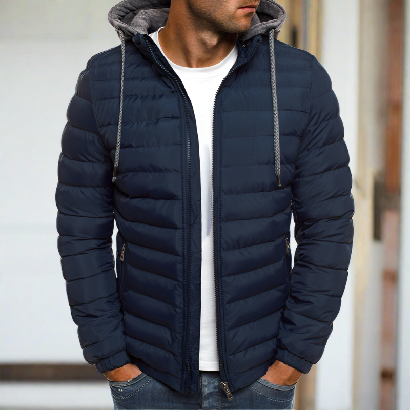 Pufferjacke mit Kapuze für Herren