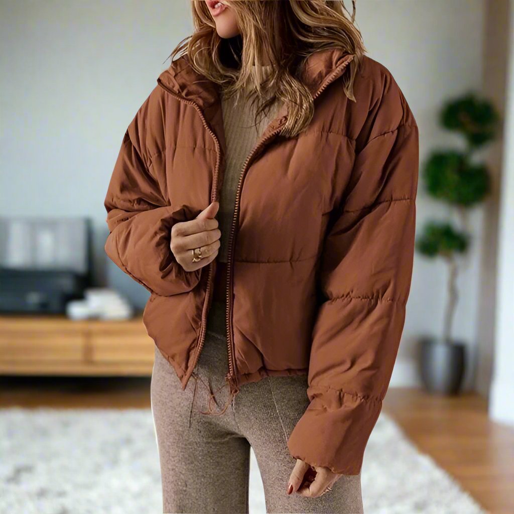 Modische, Gemütliche, Kurze Steppjacke für Damen