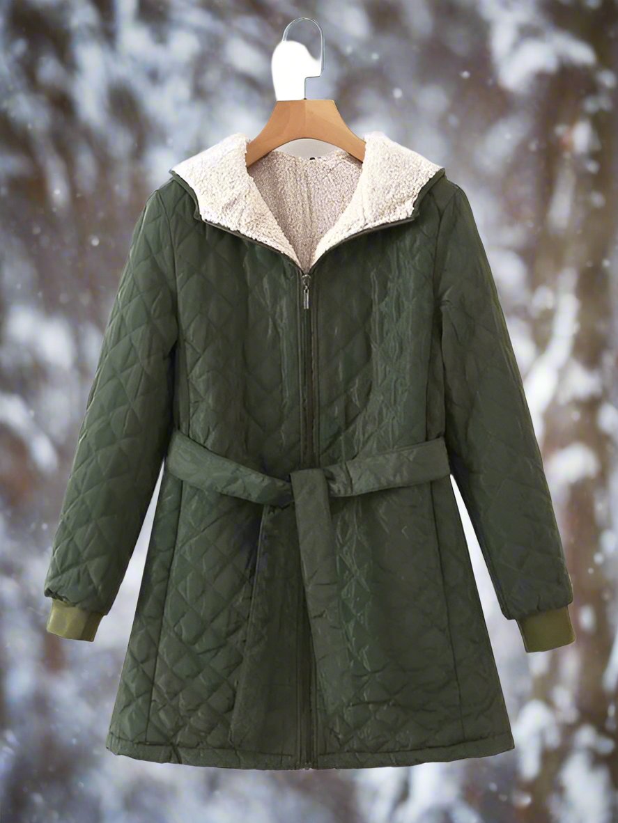 Eleganter, Gemütlicher, Steppiger Winterparka für Damen