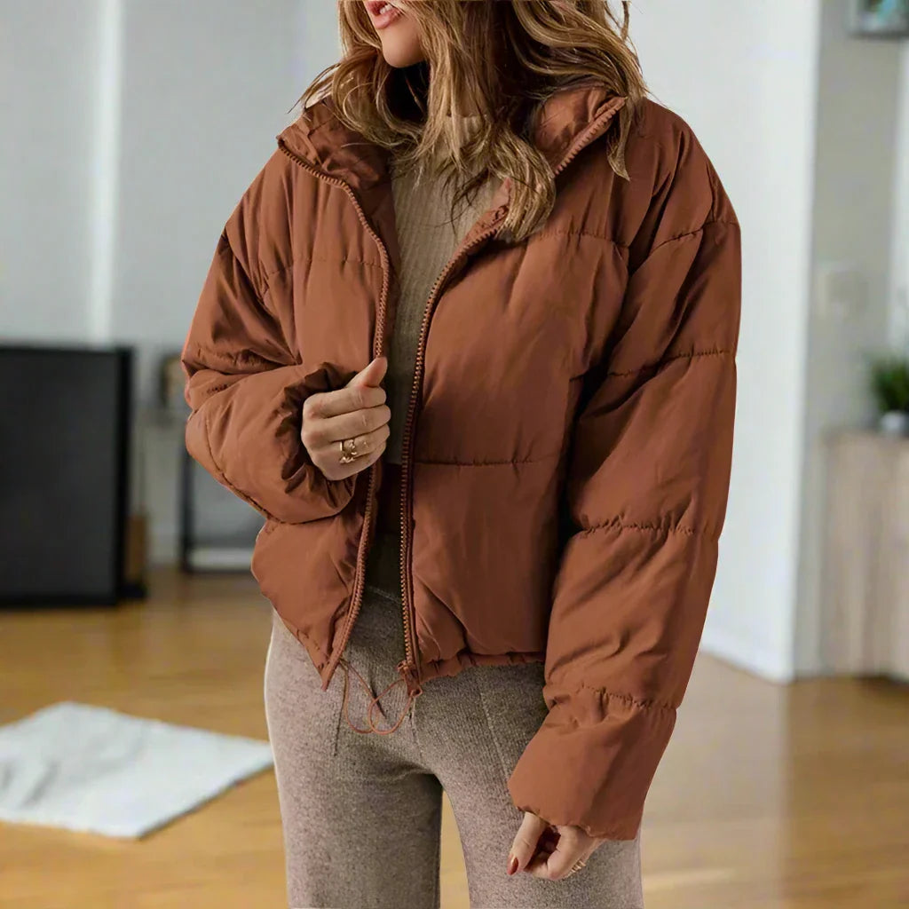 Modische, Gemütliche, Kurze Steppjacke für Damen