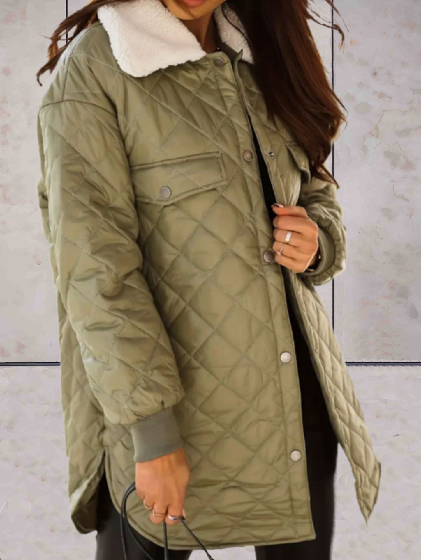 Weiche, warme und zeitlose, gemütliche Winterjacke für Damen