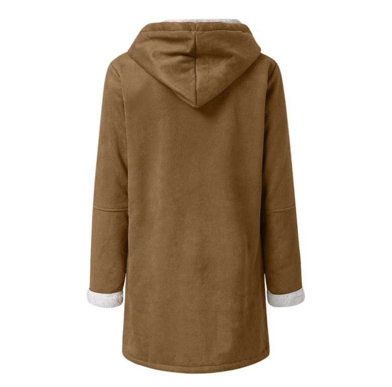 Trendy, vielseitige Soft-Fleece-Kapuzenjacke für Damen