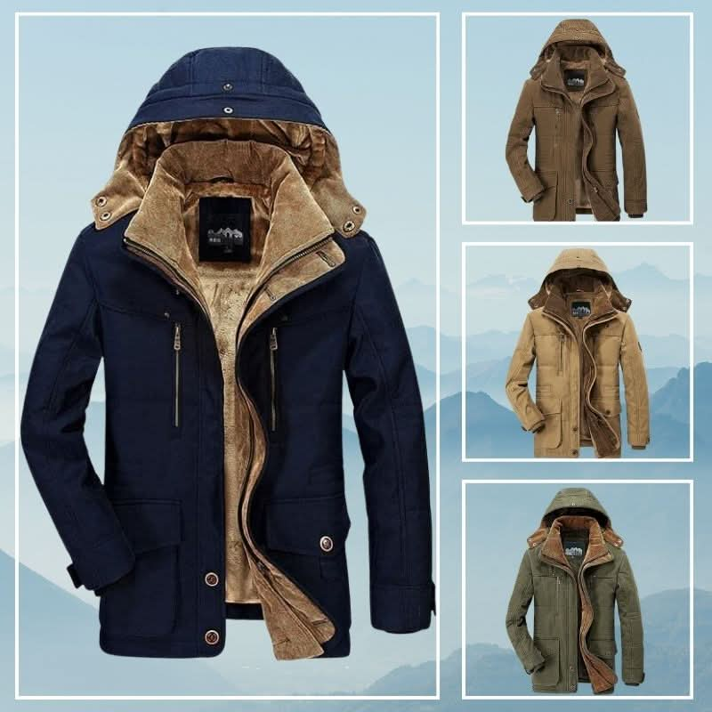 Funktionelle, schlanke und kältebeständige Winterjacke für Herren