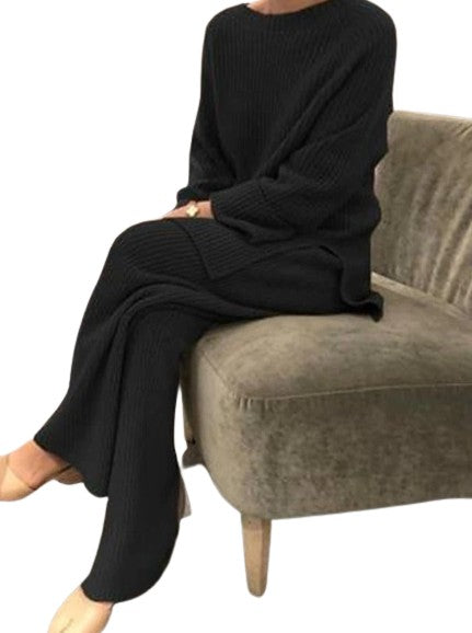 gerippter Strick-Heimanzug für Damen