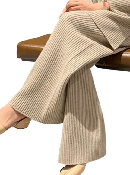 gerippter Strick-Heimanzug für Damen