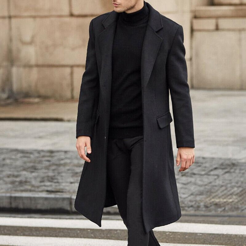 Extra Long Coat – Elegant, Raffiniert, Vielseitig für Herren