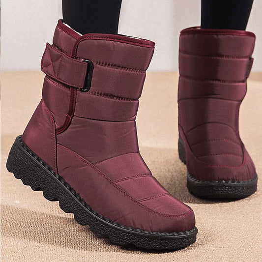 Modische, bequeme und zuverlässige rutschfeste Lederstiefel für Damen