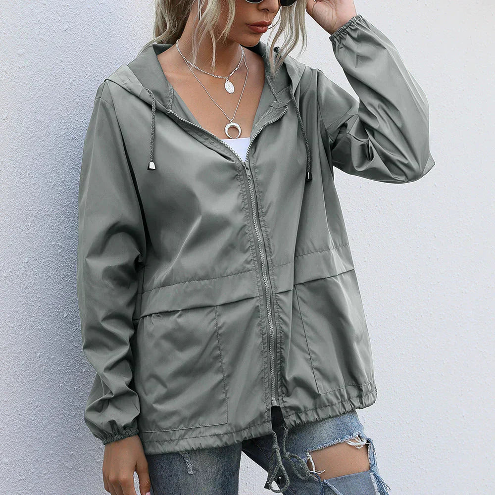 Leicht, modern, vielseitige Windbreaker Jacke für Damen
