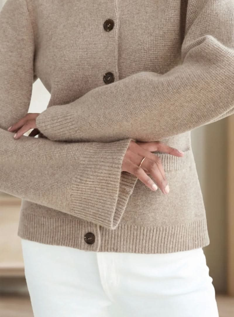 Trendy, warmer und lässiger Cardigan mit Knöpfen für Damen